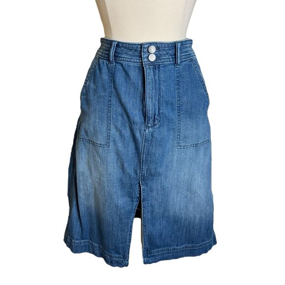 Anthropologie Pilcro Utility Denim Skirt with‎ Split Hem Women’s Size 4 - Picture 10 of 10